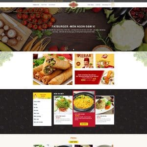 Mẫu website nhà hàng đẹp