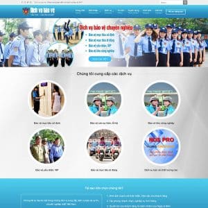 Alternative view of Mẫu website công ty bảo vệ
