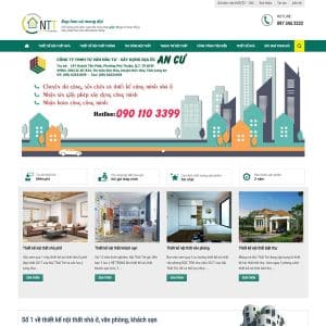 Mẫu website công ty xây dựng