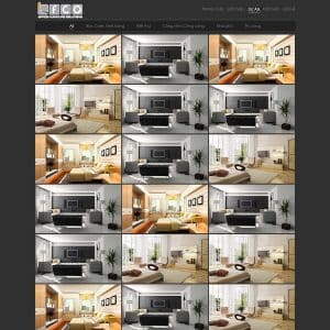Mẫu website công ty kiến trúc