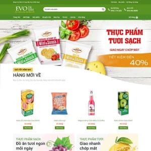 Mẫu website thực phẩm 02