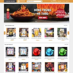 Mẫu website thực phẩm 03