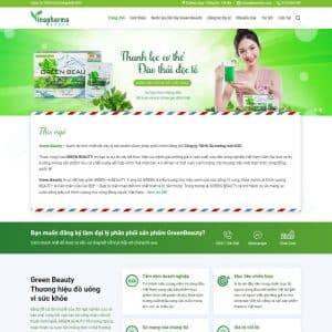 Mẫu website thực phẩm chức năng 15