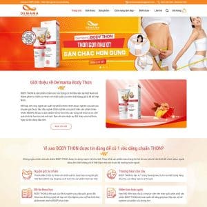 Alternative view of Mẫu website bán thực phẩm chức năng 02