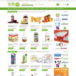 Mẫu website thực phẩm chức năng 06