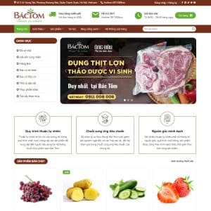 Mẫu website bán rau củ quả, thực phẩm sạch 06