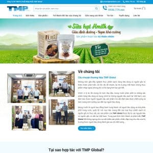 Mẫu website thực phẩm sạch 07