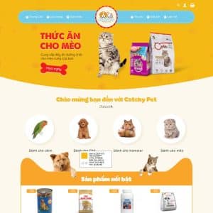 Mẫu website thú cưng 02