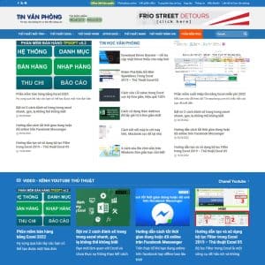 Mẫu website tin tức - thủ thuật tin học