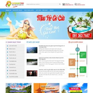 Website Wordpress đặt tour du lịch