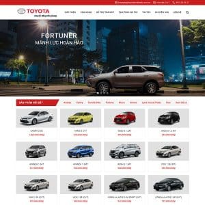 Mẫu website toyota