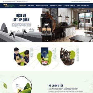 Mẫu website bán trà sữa