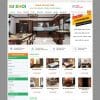 Mẫu website tủ bếp