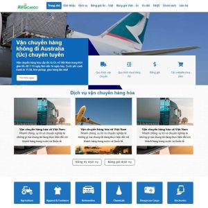Mẫu website dịch vụ vận chuyển hàng hóa