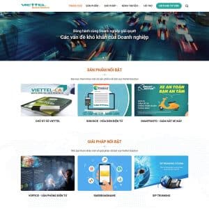 Mẫu website dịch vụ viễn thông 01
