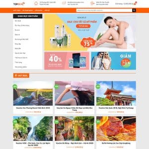 Mẫu website bán voucher giảm giá