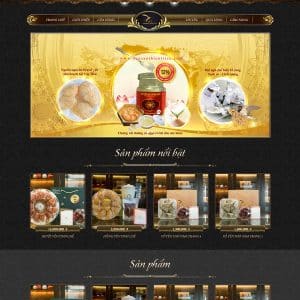 Mẫu website bán yến sào 01