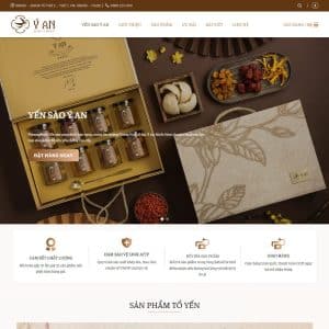 Mẫu website bán yến sào 03