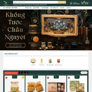 Mẫu website yến sào 04 - giống thượng đình yến