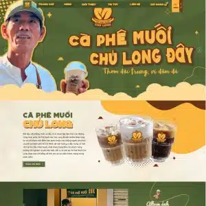 Mẫu website cà phê muối chú long