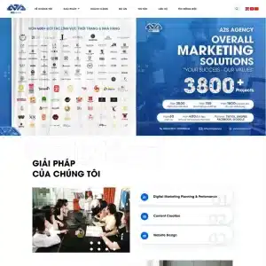 Mẫu website công ty marketing