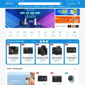 Mẫu website bán đồ công nghệ 2