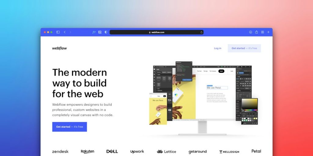 Màn hình thiết kế landing page minh họa giải pháp landing page giá rẻ