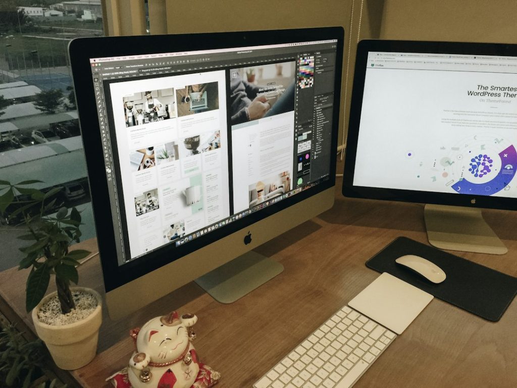 Không gian thiết kế UI minh họa giao diện website độc quyền